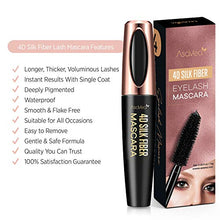 Load image into Gallery viewer, Amazon.com : Natural 4D Silk Fiber Lash Mascara, Lengthening and Thick, Long Lasting, Waterproof & Smudge-Proof, All Day Exquisitely Lush, Full, Long, Thick, Smudge-Proof Eyelashes : Beauty