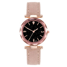 Load image into Gallery viewer, Leather Casual Fashion Watch high quality Analog Quartz Starry Sky women Wristwatch