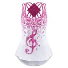 Load image into Gallery viewer, Women Sleeveless Vest with Stripes Design Music Note Print Summer Top