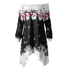 Load image into Gallery viewer, Christmas Print Loose Fashion Tee Santa Fashion Ladies T-shirt