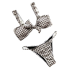 Load image into Gallery viewer, Women Plunge Polyester Back Closure Wire Free Solid Pattern Sexy Brief Bra