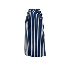 Load image into Gallery viewer, Vertical Striped Ankle-length Vintage Long Skirt Casual Women Wear