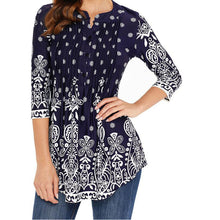 Load image into Gallery viewer, Women Regular Cotton Femme Round Neck Long Sleeve Top