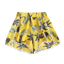 Load image into Gallery viewer, Fashion Pineapple Printed Loose Shorts Women summer Mid Waist Shorts