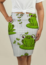 Load image into Gallery viewer, Pencil Skirt with Frogs