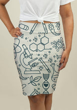 Load image into Gallery viewer, Pencil Skirt with Science Pattern