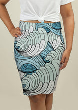 Load image into Gallery viewer, Pencil Skirt with Waves