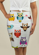 Load image into Gallery viewer, Pencil Skirt with Owls