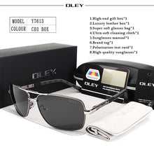 Load image into Gallery viewer, OLEY Brand Polarized Sunglasses Men New Fashion Eyes Protect Sun Glasses With Accessories Unisex driving goggles oculos de sol