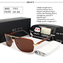 Load image into Gallery viewer, OLEY Brand Polarized Sunglasses Men New Fashion Eyes Protect Sun Glasses With Accessories Unisex driving goggles oculos de sol