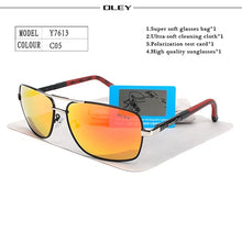 Load image into Gallery viewer, OLEY Brand Polarized Sunglasses Men New Fashion Eyes Protect Sun Glasses With Accessories Unisex driving goggles oculos de sol