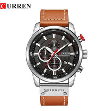 Load image into Gallery viewer, CURREN Luxury Brand Men Analog Leather Sports Watches Men's Army Military Watch Male Date Quartz Clock Relogio Masculino 2019