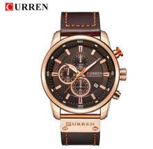 Load image into Gallery viewer, CURREN Luxury Brand Men Analog Leather Sports Watches Men's Army Military Watch Male Date Quartz Clock Relogio Masculino 2019