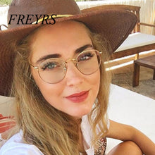 Load image into Gallery viewer, Computer Glasses 2018 Eyewear Frame Anti Blue Light Game Glasses Anti Glare Eyeglasses Frame Women Round Clear Lens Glasses 5029