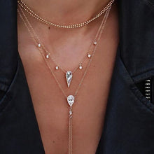 Load image into Gallery viewer, Bls-miracle Bohemian Multi layer Pendant Necklaces For Women Fashion Golden Geometric Charm Chains Necklace Jewelry Wholesale