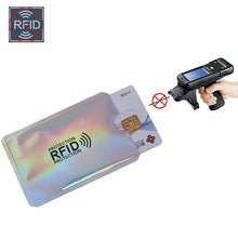 Load image into Gallery viewer, Anti Rfid Wallet Blocking Reader Lock Bank Card Holder Id Bank Card Case Protection Metal Credit NFC Holder Aluminium 6*9.3cm