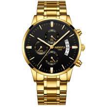 Load image into Gallery viewer, 2019 NIBOSI Gold Quartz Watch Top Brand Luxury Men Watches Fashion Man Wristwatches Stainless Steel Relogio Masculino Saatler