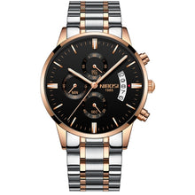 Load image into Gallery viewer, 2019 NIBOSI Gold Quartz Watch Top Brand Luxury Men Watches Fashion Man Wristwatches Stainless Steel Relogio Masculino Saatler