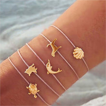 Load image into Gallery viewer, 30 Styles Mix Turtle Heart Pearl Wave LOVE Crystal Marble Charm Bracelets for Women Boho Tassel Bracelet Jewelry Wholesale