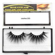 Load image into Gallery viewer, Visofree Eyelashes Mink Eyelashes Criss-cross Strands Cruelty Free High Volume Mink Lashes Soft Dramatic Eye lashes E80 Makeup