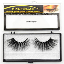 Load image into Gallery viewer, Visofree Eyelashes Mink Eyelashes Criss-cross Strands Cruelty Free High Volume Mink Lashes Soft Dramatic Eye lashes E80 Makeup