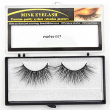 Load image into Gallery viewer, Visofree Eyelashes Mink Eyelashes Criss-cross Strands Cruelty Free High Volume Mink Lashes Soft Dramatic Eye lashes E80 Makeup