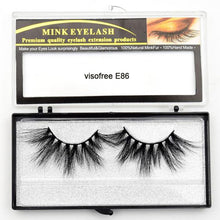 Load image into Gallery viewer, Visofree Eyelashes Mink Eyelashes Criss-cross Strands Cruelty Free High Volume Mink Lashes Soft Dramatic Eye lashes E80 Makeup