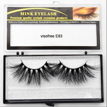 Load image into Gallery viewer, Visofree Eyelashes Mink Eyelashes Criss-cross Strands Cruelty Free High Volume Mink Lashes Soft Dramatic Eye lashes E80 Makeup