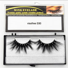Load image into Gallery viewer, Visofree Eyelashes Mink Eyelashes Criss-cross Strands Cruelty Free High Volume Mink Lashes Soft Dramatic Eye lashes E80 Makeup