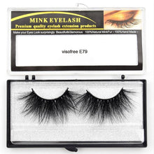 Load image into Gallery viewer, Visofree Eyelashes Mink Eyelashes Criss-cross Strands Cruelty Free High Volume Mink Lashes Soft Dramatic Eye lashes E80 Makeup