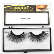 Load image into Gallery viewer, Visofree Eyelashes Mink Eyelashes Criss-cross Strands Cruelty Free High Volume Mink Lashes Soft Dramatic Eye lashes E80 Makeup