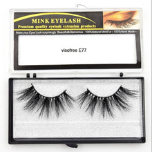Load image into Gallery viewer, Visofree Eyelashes Mink Eyelashes Criss-cross Strands Cruelty Free High Volume Mink Lashes Soft Dramatic Eye lashes E80 Makeup