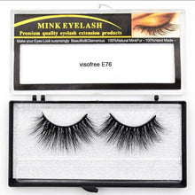 Load image into Gallery viewer, Visofree Eyelashes Mink Eyelashes Criss-cross Strands Cruelty Free High Volume Mink Lashes Soft Dramatic Eye lashes E80 Makeup