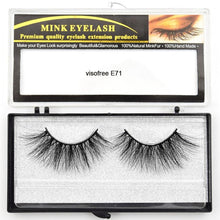 Load image into Gallery viewer, Visofree Eyelashes Mink Eyelashes Criss-cross Strands Cruelty Free High Volume Mink Lashes Soft Dramatic Eye lashes E80 Makeup
