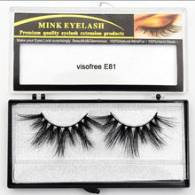 Load image into Gallery viewer, Visofree Eyelashes Mink Eyelashes Criss-cross Strands Cruelty Free High Volume Mink Lashes Soft Dramatic Eye lashes E80 Makeup