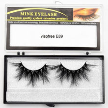 Load image into Gallery viewer, Visofree Eyelashes Mink Eyelashes Criss-cross Strands Cruelty Free High Volume Mink Lashes Soft Dramatic Eye lashes E80 Makeup