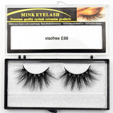 Load image into Gallery viewer, Visofree Eyelashes Mink Eyelashes Criss-cross Strands Cruelty Free High Volume Mink Lashes Soft Dramatic Eye lashes E80 Makeup