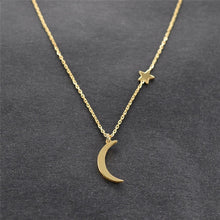 Load image into Gallery viewer, Star Necklace Women Choker Kolye Gold Silvery Moon Necklaces Boho Pendants Collier Femme Chain Collar collares de moda 2019 G2