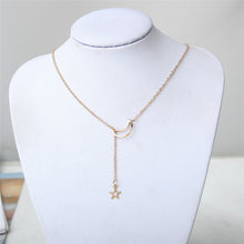 Load image into Gallery viewer, Star Necklace Women Choker Kolye Gold Silvery Moon Necklaces Boho Pendants Collier Femme Chain Collar collares de moda 2019 G2