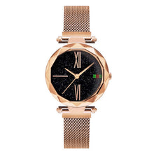 Load image into Gallery viewer, Women Casual Watches Black Stylish Starry Sky Magnet Buckle Elegant Lady Watch Fashion Hot Women Gift Clock School Student
