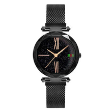 Load image into Gallery viewer, Women Casual Watches Black Stylish Starry Sky Magnet Buckle Elegant Lady Watch Fashion Hot Women Gift Clock School Student