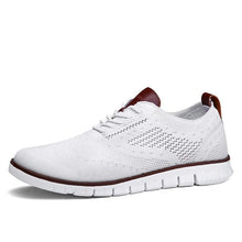 Load image into Gallery viewer, Casual Knitted Mesh Men's Shoes Solid Shallow Lace Up Lightweight Soft Men Sneakers Shoes Breathable Man Footwear Flats 39-48
