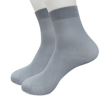 Load image into Gallery viewer, Bamboo Fiber Ultra-thin Elastic Silky Short Silk Stockings Men Socks  fashion