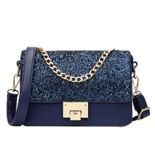 Load image into Gallery viewer, Elegant Small Interlocking Open Shoulder Bag With sequins