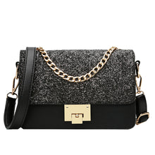 Load image into Gallery viewer, Elegant Small Interlocking Open Shoulder Bag With sequins