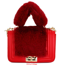 Load image into Gallery viewer, Faux Fur Handle Bag Fashion Crossbody Bag for Women