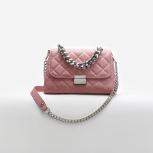 Load image into Gallery viewer, Women Pure Leather Quilted Bag with Handle Chain and Crossbody Bag