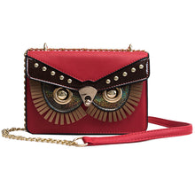 Load image into Gallery viewer, Trendy Owl Pattern Women Box Bag with chain