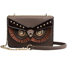 Load image into Gallery viewer, Trendy Owl Pattern Women Box Bag with chain