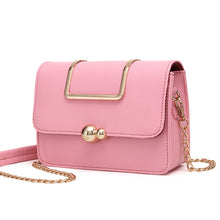 Load image into Gallery viewer, Women Vintage magnetic snap metal frame Crossbody Bag with Gold chain